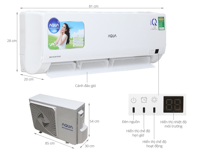 Review máy lạnh Aqua chi tiết